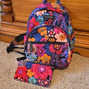 Floral Fiesta Mini Backpack and Wallet